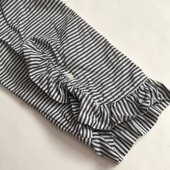 Gap Maternity Striped Ruffle Button Down Shirt - Picture 6 of 6